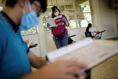 Clases en una escuela en Ciudad Juárez