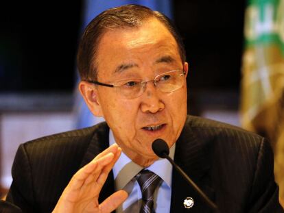 El secretario general de la ONU, Ban Ki-moon.