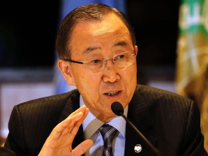 El secretario general de la ONU, Ban Ki-moon.