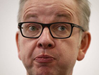 El titular de Justicia y candidato a primer ministro brit&aacute;nico, Michael Gove.