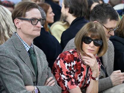 La editora de 'Vogue' EEUU, Anna Wintour, en el desfile de JW Anderson en la Semana de la Moda de Londres.