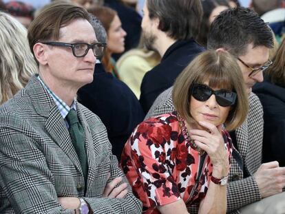 La editora de 'Vogue' EEUU, Anna Wintour, en el desfile de JW Anderson en la Semana de la Moda de Londres.