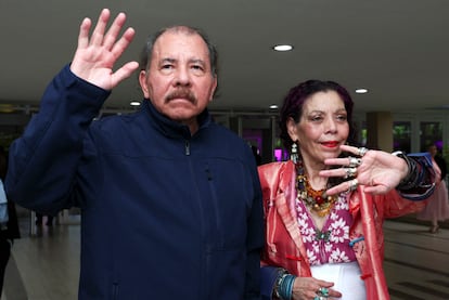 Daniel Ortega y Rosario Murillo, la semana pasada en Managua, Nicaragua.