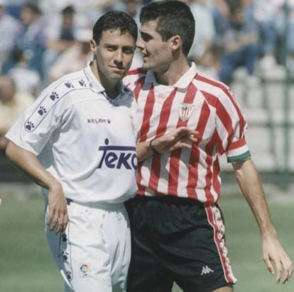 Igor Jovicevic, en un partido contra el filial del Athletic en el Bernabéu. 