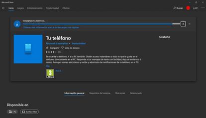 Actualización de la app 'Mi teléfono'.