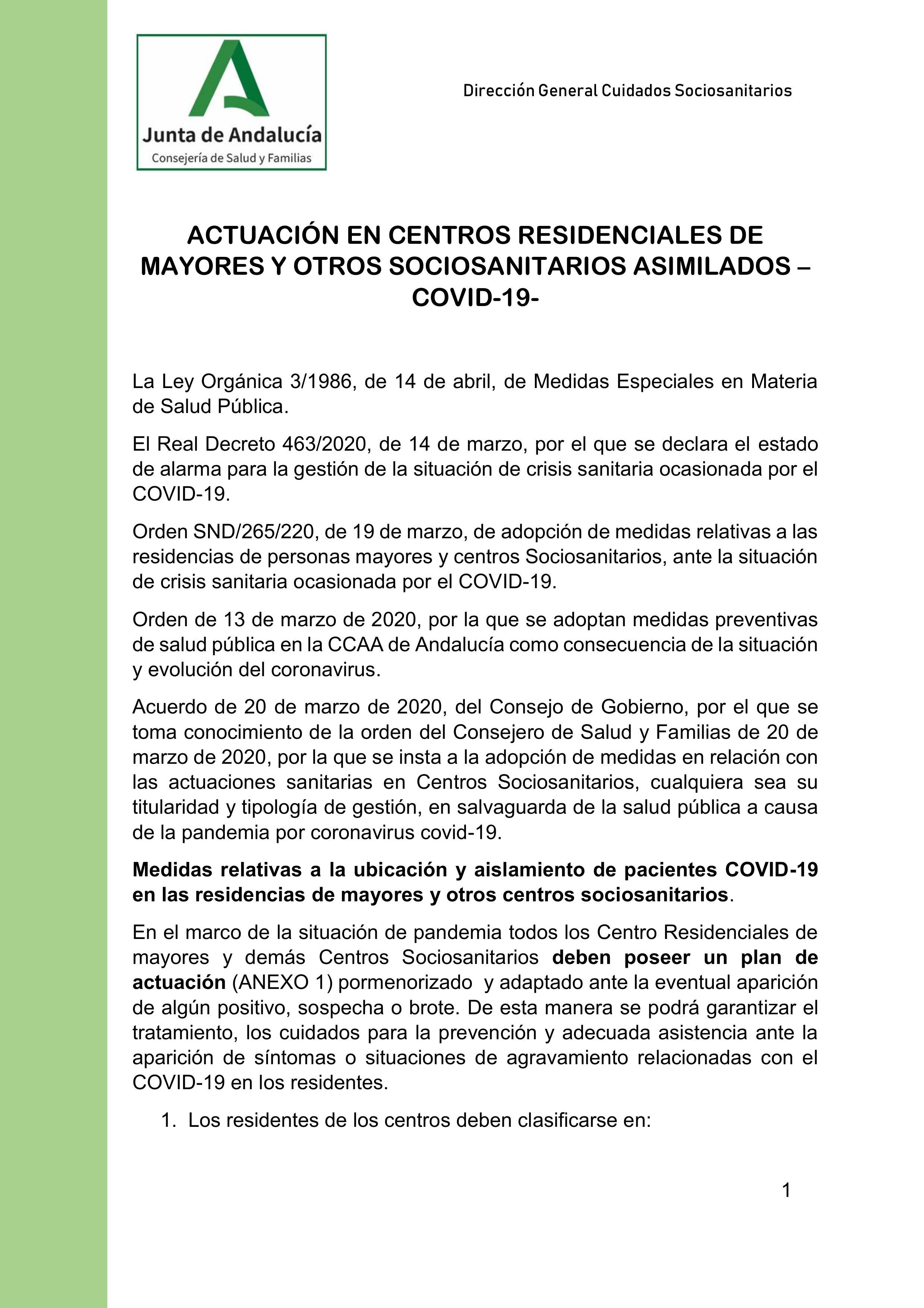 ¿En qué se diferenciaban los protocolos para residencias de Madrid de los de otras comunidades?