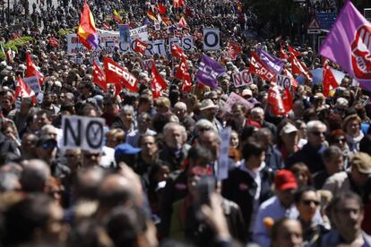 Manifestación del 1º de Mayo el año pasado.