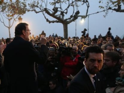 Rajoy el martes en Benavente en un acto electoral.