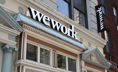 Imagen de unas oficinas de WeWork en Nueva York, el pasado julio.