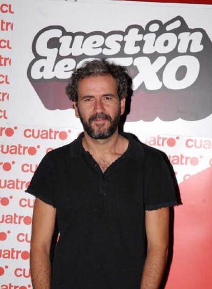 Guillermo Toledo, ayer, durante la presentación de la comedia.