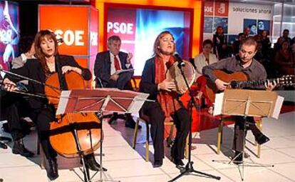 En el acto celebrado hoy por el PSOE ha actuado el grupo de música sefardí Sirma, del Conservatorio Cristóbal Hafter de Ponferrada (León).