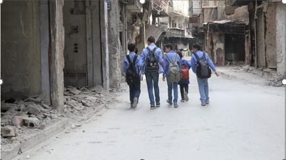 Campamento de refugiados de Yarmouk Damasco