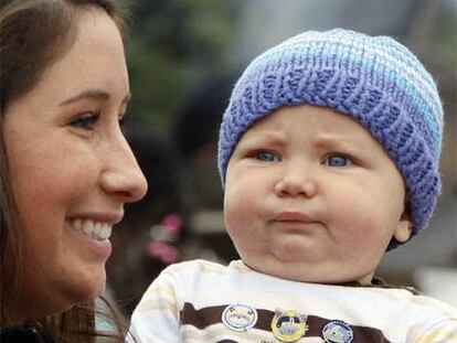 Bristol Palin y su hijo Tripp.