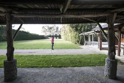 Miguel Alvariño, oro en los Juegos Europeos de Baku, se prepara para conseguir una plaza para los Juegos de Río en el club de tiro con arco de Silex en As Pontes. Se entrena solo y su entrenador sólo se pasa de vez en cuando para asegurarse de que esté todo en orden.