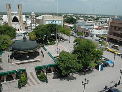 La plaza principal de la ciudad mexicana de Reynosa.