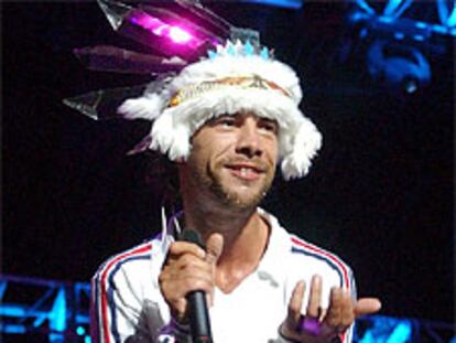 Jamiroquai, el miércoles, durante su actuación en San Javier.