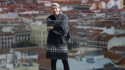 Carmen Riu en la terraza del hotel Riu Plaza, en Madrid. 