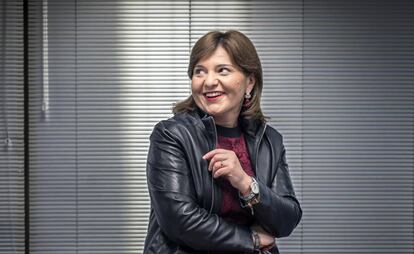 Isabel Bonig, candidata del PP a la Presidencia de la Generalitat, en la sede del partido. 