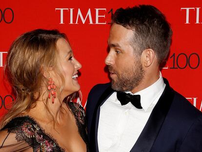 Ryan Reynolds y Blake Lively en una fiesta en Manhattan, Nueva York, en abril de 2017.