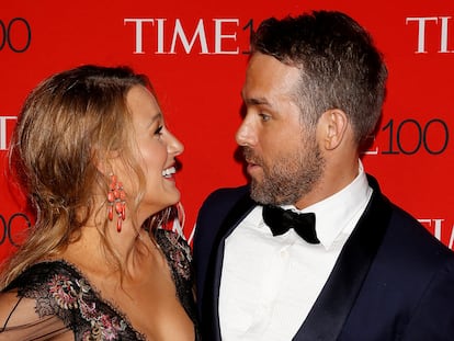 Ryan Reynolds y Blake Lively en una fiesta en Manhattan, Nueva York, en abril de 2017.