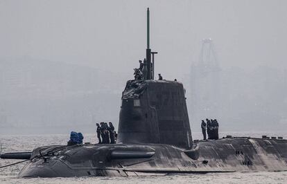 HMS Ambush in Gibraltar on Thursday.