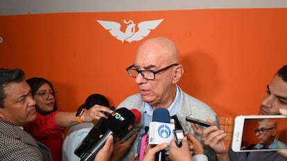 Dante Delgado, en Ciudad de México, el pasado 3 de julio.