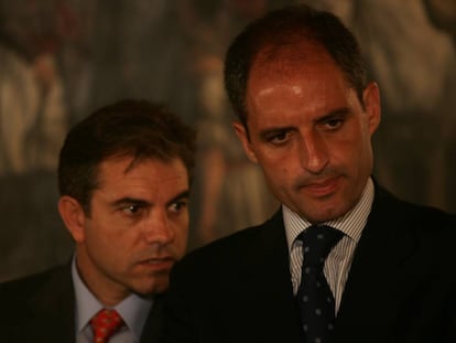 Caturla y Camps en 2005, cuando eran gerente de Ciegsa y presidente valenciano respecticamente.