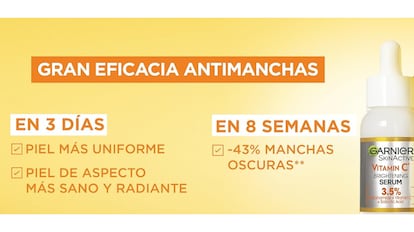 Este sérum de vitamina C de Garnier es top ventas en Amazon.