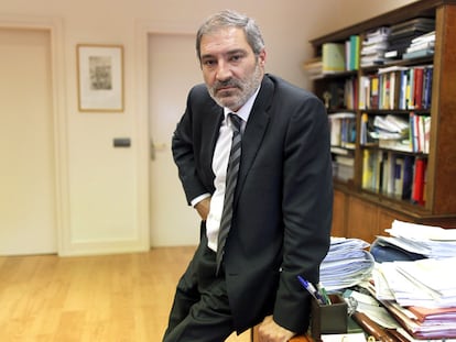 Demetrio Vicente, después de la entrevista.