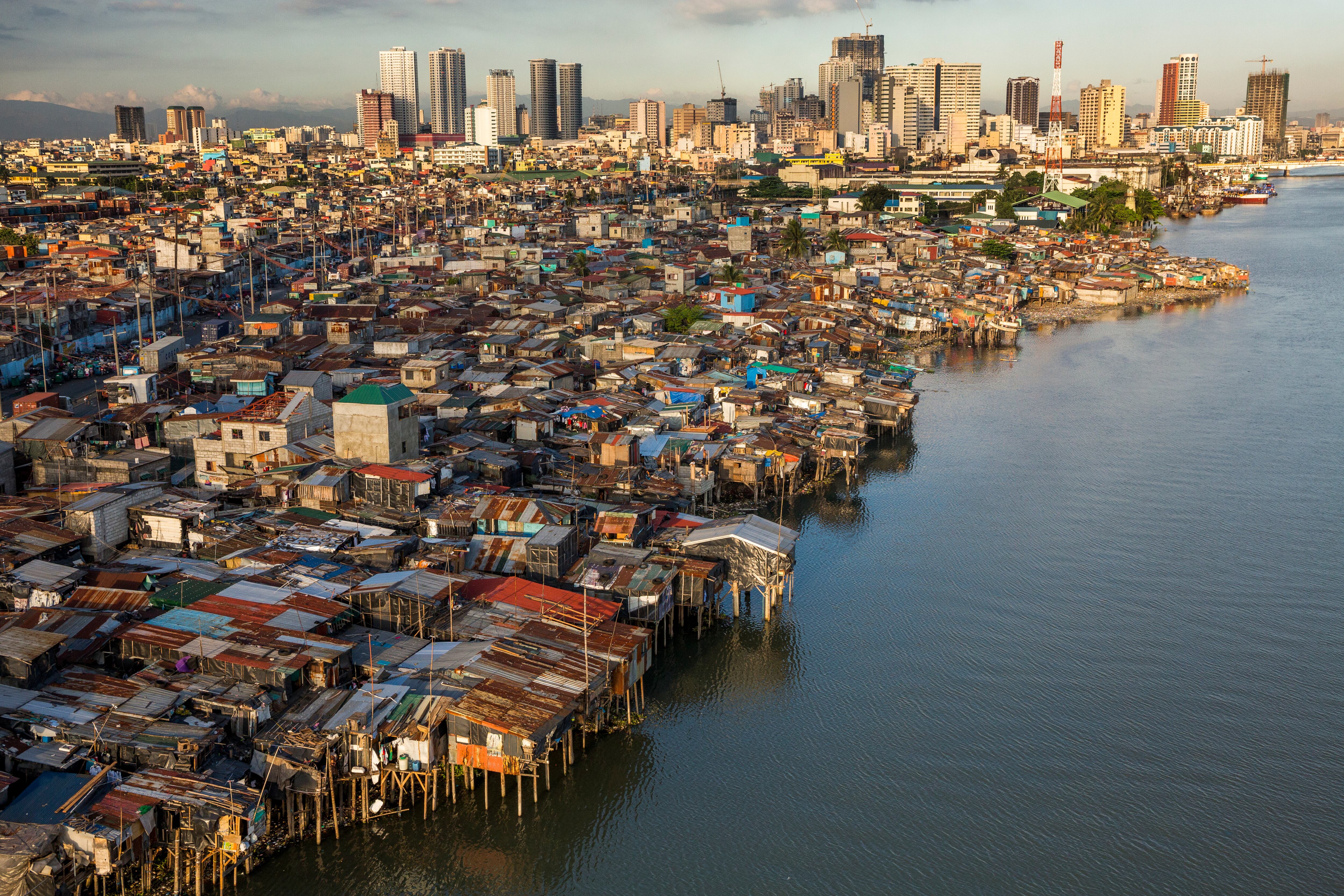Vista panorámica de Manila, Filipinas. 