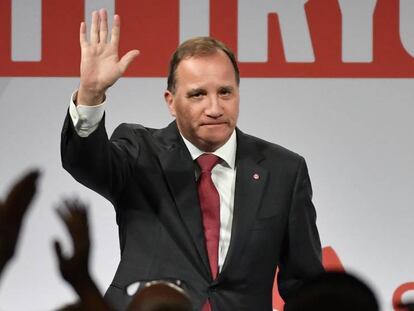 Stefan Löfven, líder del Partido Socialdemócrata Sueco que obtuvo el pasado domingo la peor cifra de su historia.