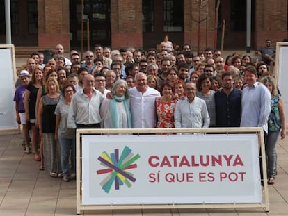 Presentación de la candidatura Catalunya Sí que es Pot.