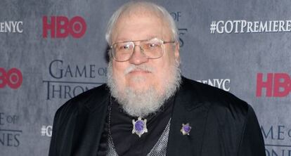 George R. R. Martin en el estreno de la cuarta temporada de 'Juego de Tronos'.