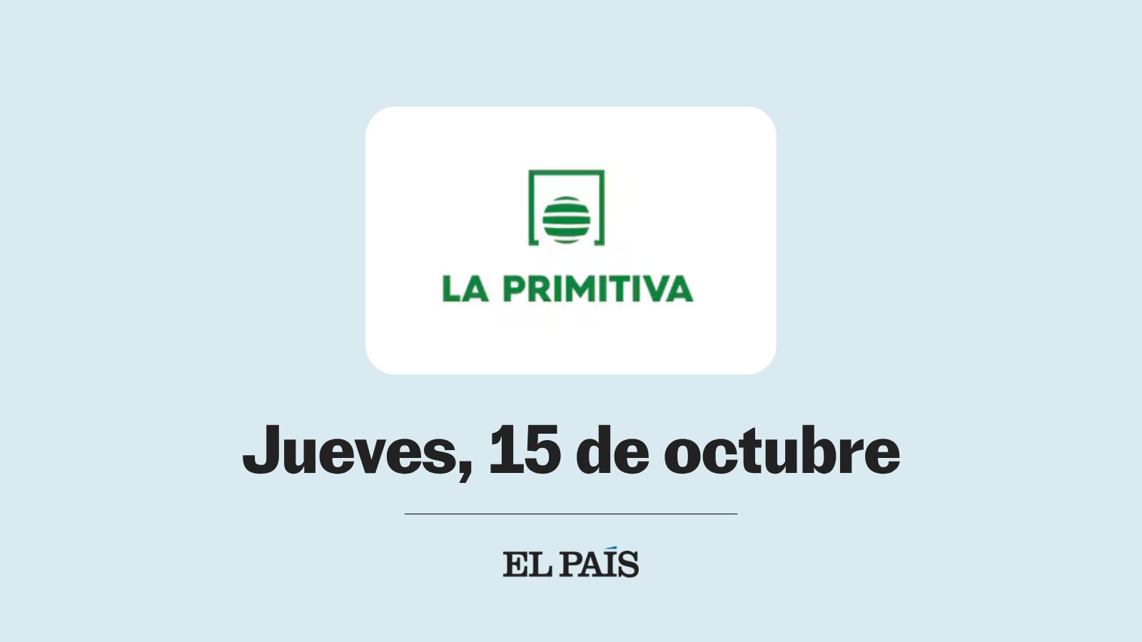 La Primitiva: comprobar sorteo del jueves 15 de octubre