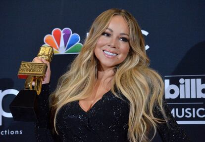 Mariah Carey, a su llegada a la gala de Las Vegas.