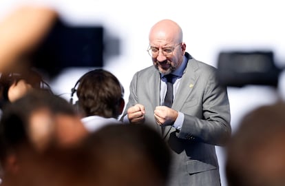 Charles Michel, presidente del Consejo Europeo, este jueves en Granada.