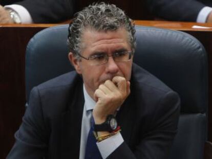 Francisco Granados en un pleno de la Asamblea de Madrid.