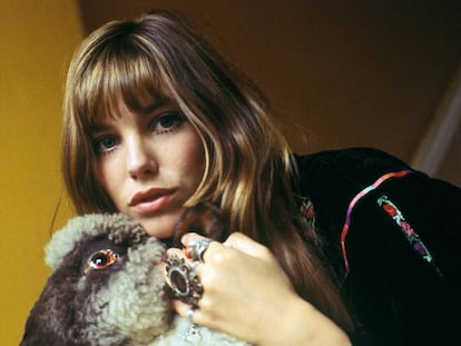 Retrato de Jane Birkin en los sesenta.