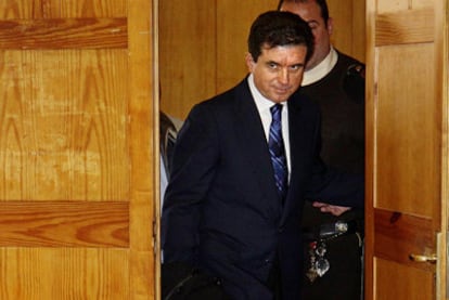 El ex presidente balear Jaume Matas, tras conocer la fianza solicitada por el fiscal.
