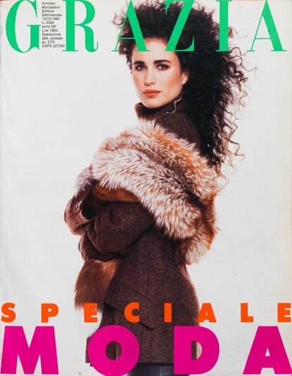 Portada de ‘Grazia’ en 1985.