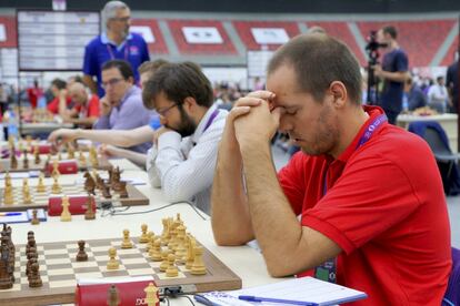 España, durante la 10ª ronda: Vallejo, Salgado, Antón y Vázquez