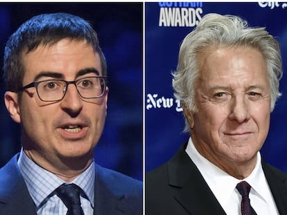 John Oliver y Dustin Hoffman 