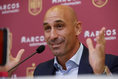 Luis Rubiales, expresidente de la Real Federación Española de Fútbol (RFEF), en 2022.