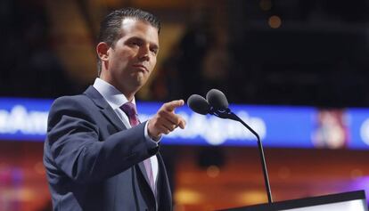 Donald Trump Jr, en la convención republicana del pasado julio.