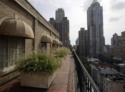 La terraza del espectacular ático de Madoff en Nueva York.