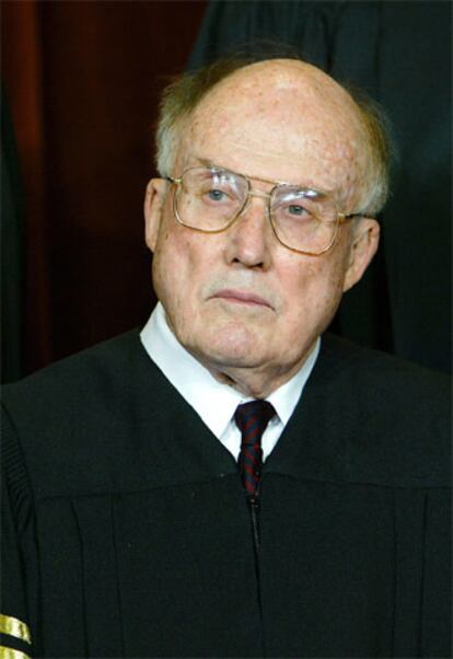 William H. Rehnquist, en una imagen tomada en diciembre de 2003.