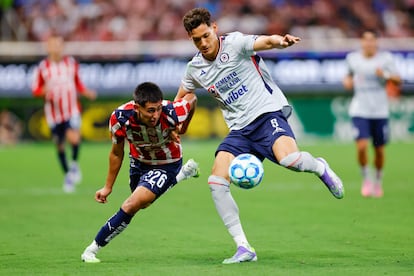 Partido entre Cruz Azul y Chivas, en Guadalajara.