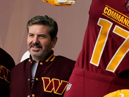 Dan Snyder, durante un evento de los Washington Commanders de 2022.