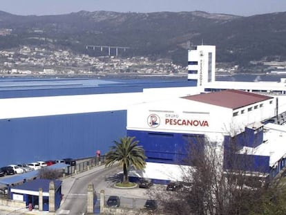 Sede central de la industria de elaboración y transformación de pescado Pescanova en Chapela en el ayuntamiento de Redondela.