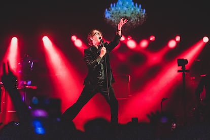 Jarvis Cocker en un concierto de Pulp en el Kings Theatre de Nueva York, en septiembre de 2024.